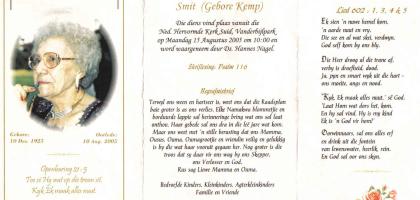SMIT-Johanna-Susanna-Ignatius-nee-KEMP-1925-2005