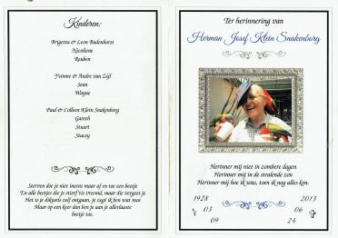 SNAKENBORG-Herman-Josef-Klein-1928-2013-M