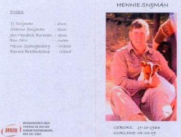 SNIJMAN-Hennie-Tjaart-Nn-Hennie-1963-2009-M_99