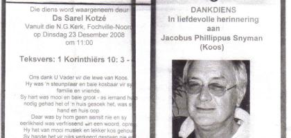 SNYMAN-Jacobus-Phillippus-1950-2008