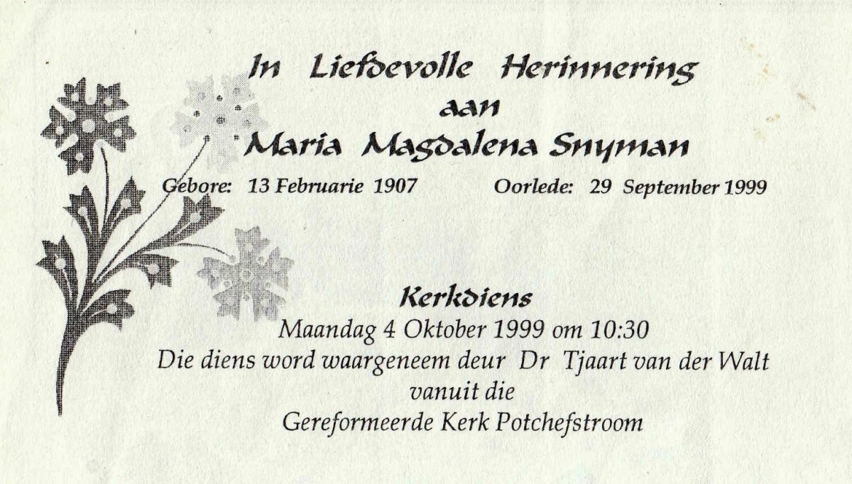 SNYMAN-Maria-Magdalena-Nn-TantMarietjie.OumaMarietjie-nee-Venter-1907-1999-F_98