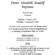 SNYMAN, Pieter Hendrik Rudolf 1957-2002_1