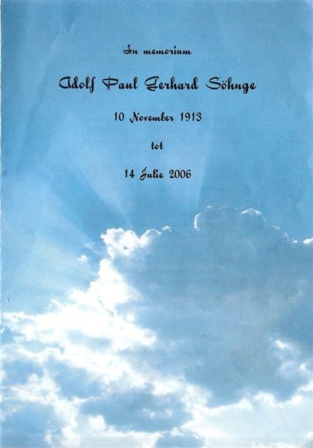 SöHNGE, Adolf Paul Gerhard 1913-2006_1