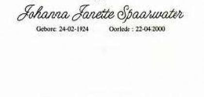 SPAARWATER-Surnames-Vanne