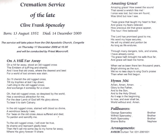 SPENCELEY, Clive Frank 1952-2009_2