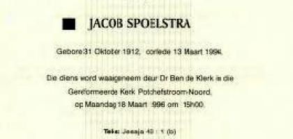 SPOELSTRA-Jacob-Nn-Japie-1912-1996-M