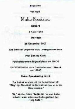 SPOELSTRA-Martha-Magdalena-Nn-Malie-1913-2007-F