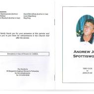 SPOTTISWOODE, Andrew John 1960-2005