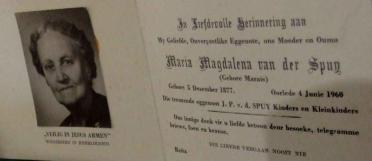 SPUY-VAN-DER-Maria-Magdalena-nee-Marais-1877-1960-F