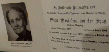 SPUY-VAN-DER-Maria-Magdalena-nee-MARAIS-1877-1960