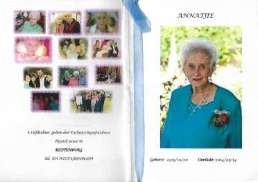 STADEN-VAN-Anna-Catharina-Maria-Nn-Annatjie-1925-2014-F