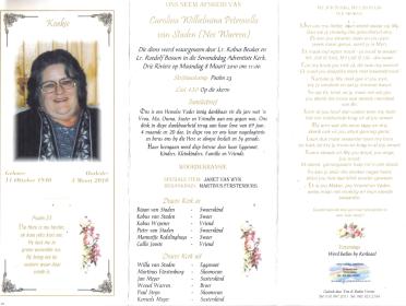 STADEN-VAN-Carolina-Wilhelmina-Petronella-nee-Warren-1940-2010-F