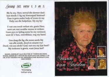 STADEN-VAN-Susanna-Johanna-Jacoba-Nn-Susan-nee-Hough-X-Schumacher-1924-2010-F