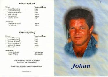 STAPELBERG-Johan-Christoffel-Carl-Nn-Johan-1960-2001-M