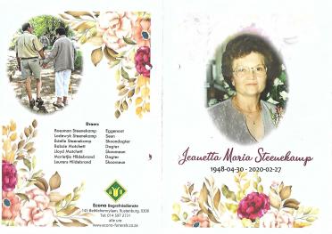 STEENEKAMP-Jeanetta-Maria-Nn-Nita-1948-2020-F