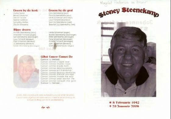 STEENEKAMP-Stoney-1942-2008-M_1