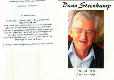STEENKAMP-Daan-1919-2006-M