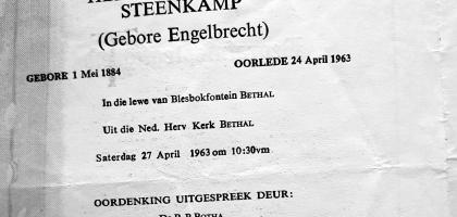 STEENKAMP-Hendrina-Claudina-nee-Engelbrecht-1884-1963