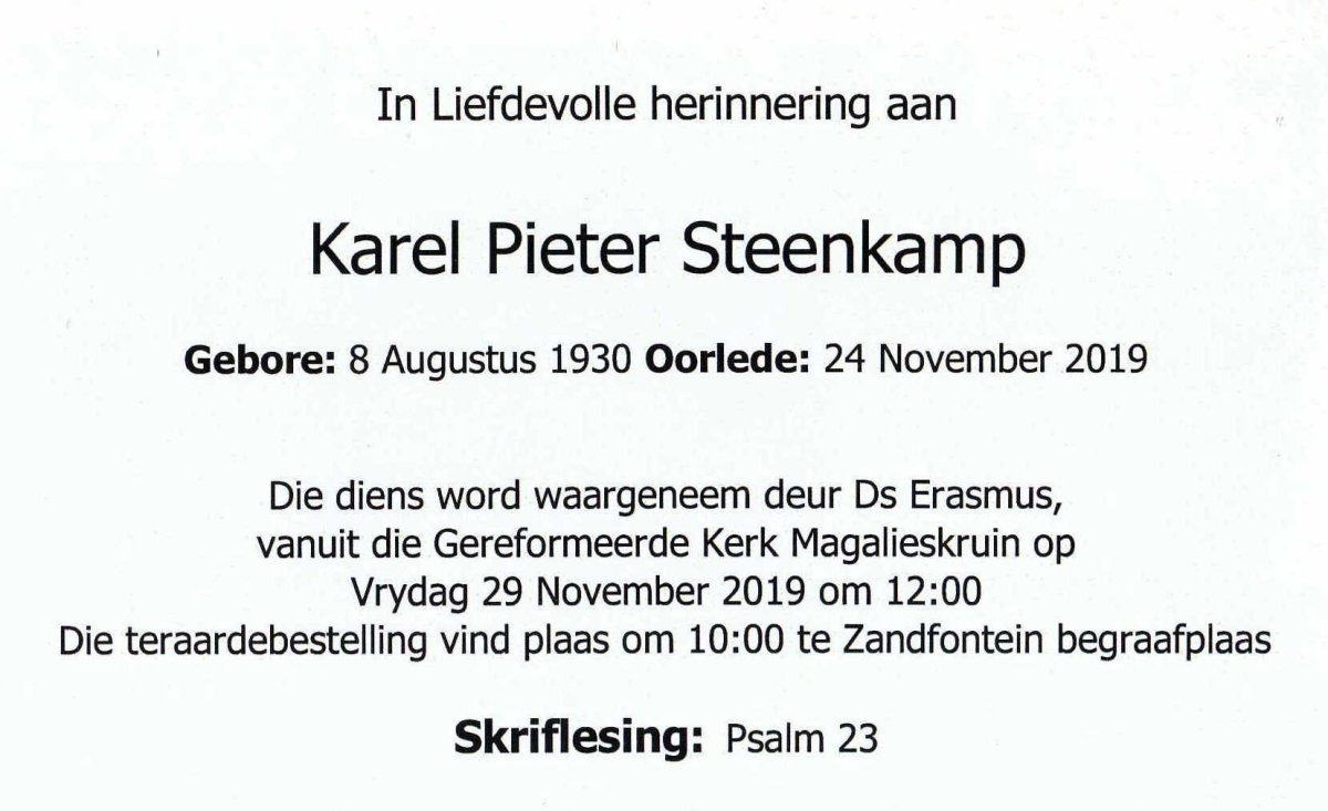 STEENKAMP-Karel-Pieter-Nn-Kallie-1930-2019-M_2