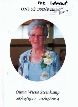 STEENKAMP-Wiesie-1920-2014-F_1