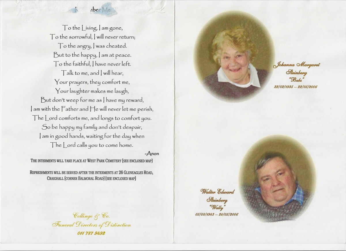 STEINBERG-Johanna-Margaret-Nn-Babs-1935-2006-F---STEINBERG-Walter-Edward-Nn-Wally-1943-2006-M_1