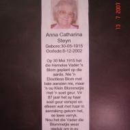 STEYN-Anna-Catharina-1915-2002