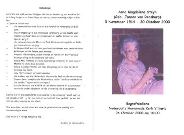STEYN-Anna-Magdalena-nee-JansenVanRensburg-1914-2000-F