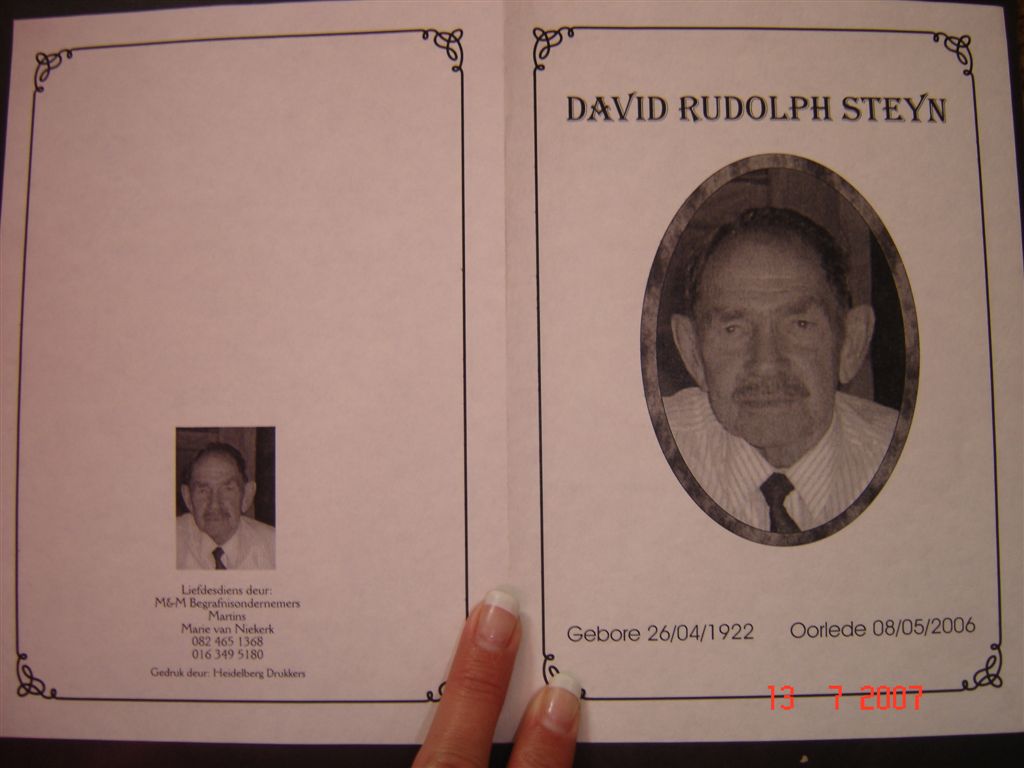 STEYN-David-Rudolph-1922-2006-M_1