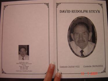 STEYN-David-Rudolph-1922-2006-M