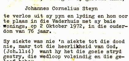 STEYN-Johannes-Cornelius-1896-1972
