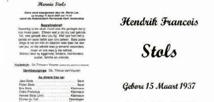 STOLS-Hendrik-Francois-Nn-Hennie-1937-2007-M