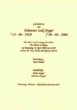 STYGER-Surnames-Vanne