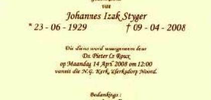 STYGER-Johannes-Izak-1929-2008-M