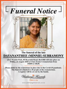 SUBRAMONY-Surnames-Vanne