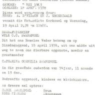SWANEPOEL, Catharina Cornelia nee DEKKER 1903-1978