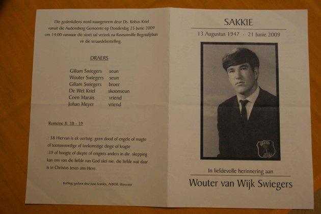 SWIEGERS, Wouter Van Wijk 1947-2009_1