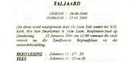 TALJAARD-Dirk-Marthinus-Stephanus-Nn-Tallie-1946-2001-M