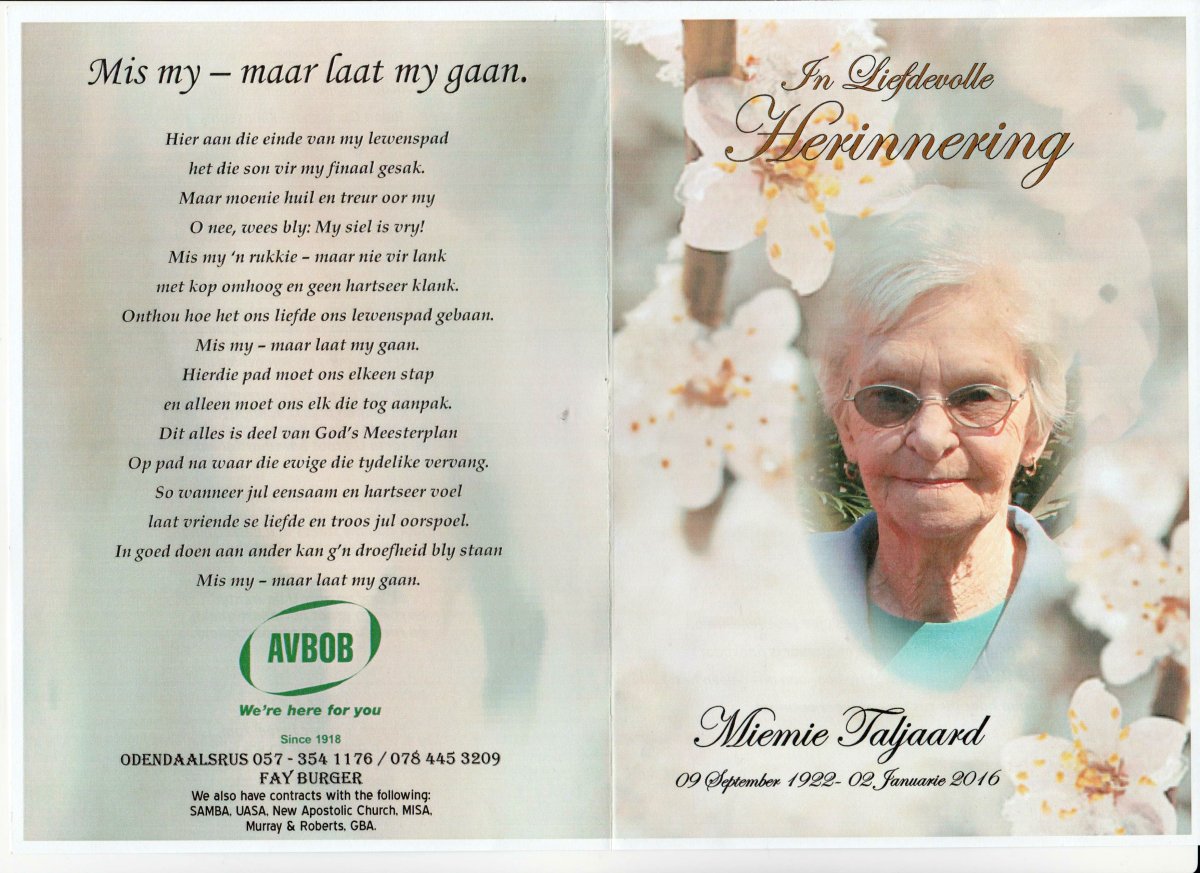 TALJAARD-Maria-Petronella-Susanna-Nn-Miemie-1922-2016-F_1