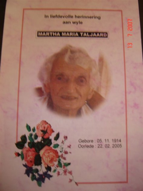 TALJAARD, Martha Maria 1914-2005_1