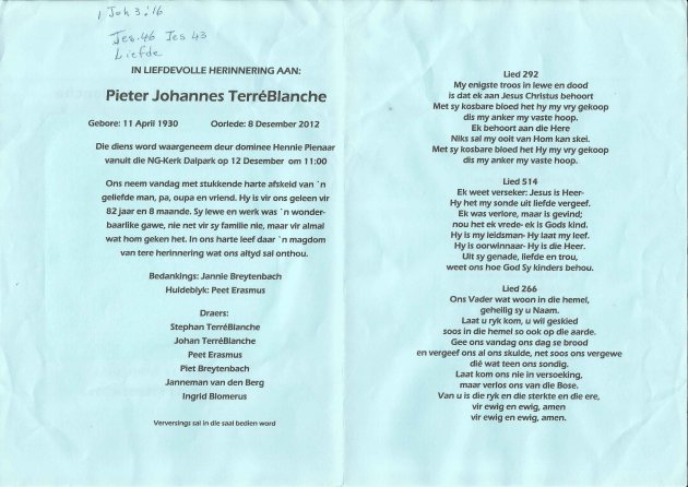 TERRÉBLANCHE, Pieter Johannes 1930-2012_02