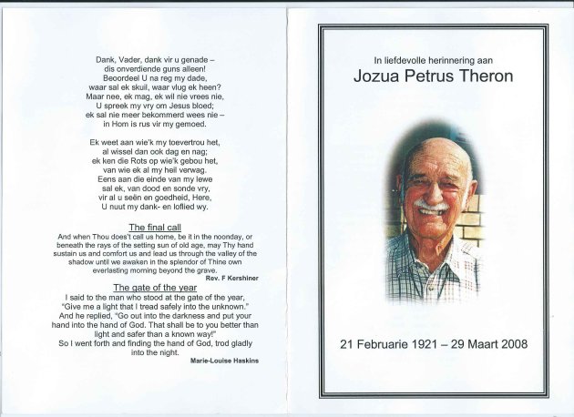 THERON, Jozua Petrus 1921-2008_1