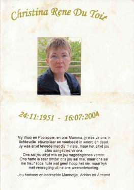 TOIT-DU-Christina-René-Nn-René-nee-Labuschagne-1951-2004-F