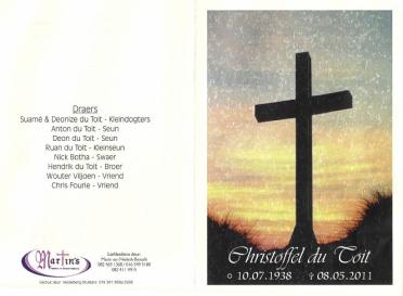 TOIT-DU-Christoffel-1938-2011-M