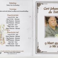 TOIT, Gert Johannes du  1958-2017 _1