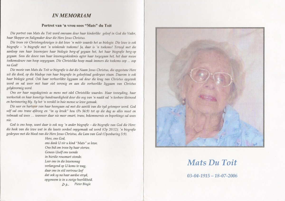 TOIT-DU-Martha-Hester-Sophia-Nn-Mats-nee-Bisschoff-1915-2006-F_1