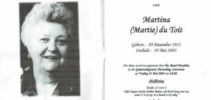 TOIT-DU-Martina-Nn-Martie-1931-2003-F