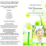 TREVORROW, Val 1926-2012