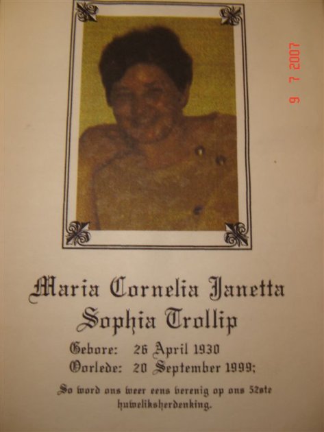 TROLLIP, Maria Cornelia Janetta Sophia 1930-1999_1