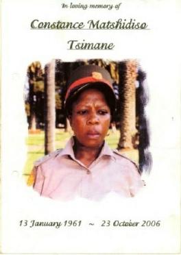 TSIMANE-Constance-Matshidiso-1961-2006-Col-F