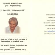 UYS Dinnie Minnie Gebore PRETORIUS 1930-2007_1